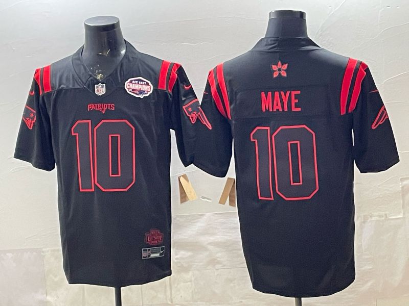 Men 2026 New England Patriots #10 Maye Black 4th generations Nike Limited NFL Jersey style 002